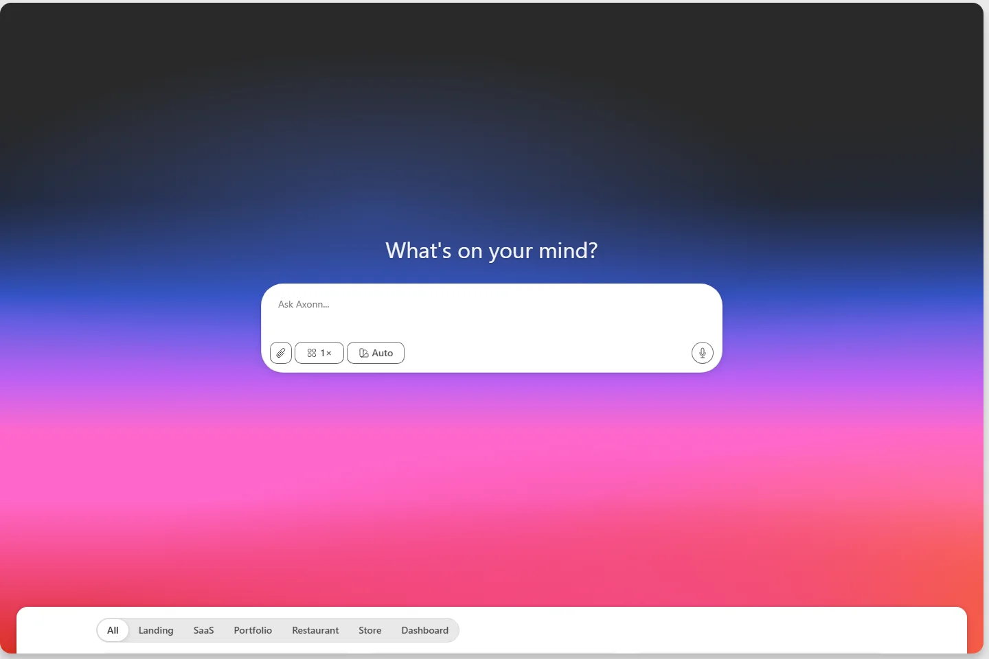 Homepage preview — Axonn